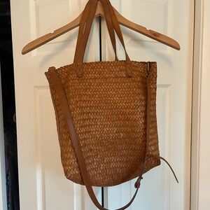 Madewell Woven Leather Tote Bag